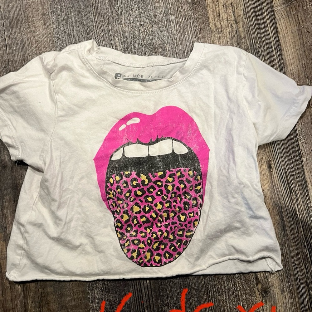 Prince Peter Collection Kids Pink and Leopard Graphic Tee